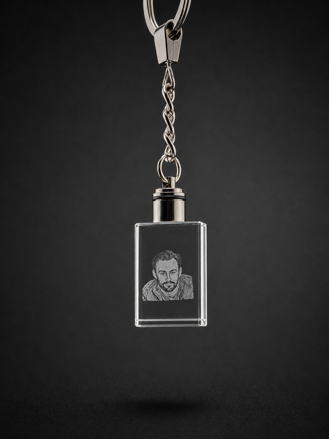 Light Up Crystal Key Chain
