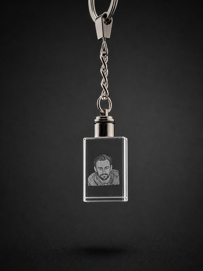 Light Up Crystal Key Chain
