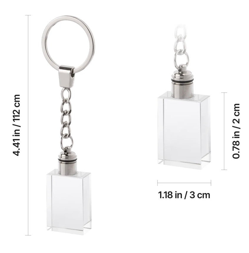 Light Up Crystal Key Chain